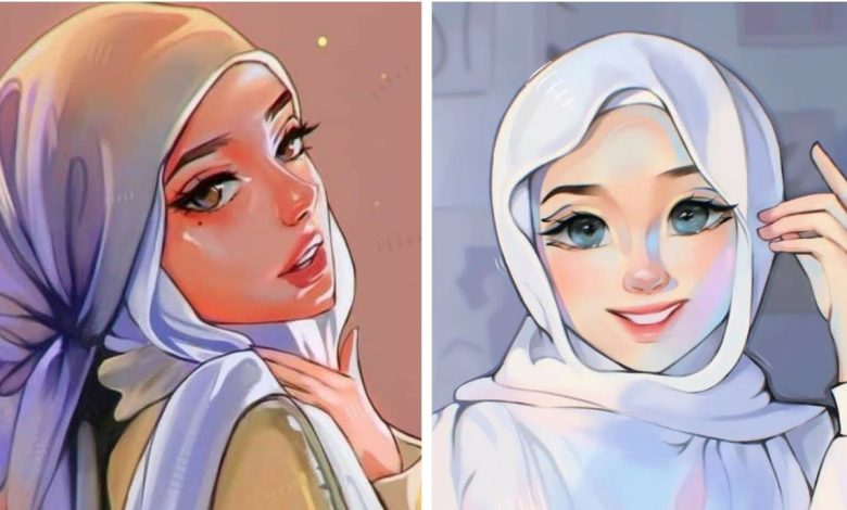 رمزيات بنات محجبات