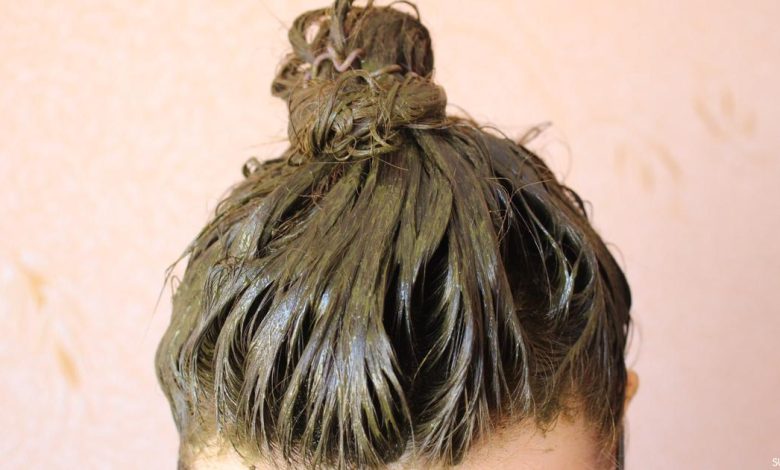 حنة للشعر باللون البني