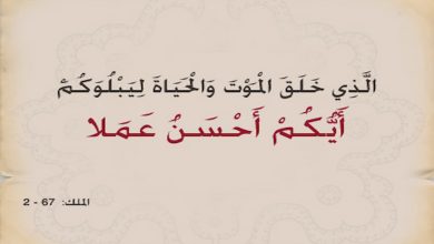لم قال الله تعالى ايكم احسن عملا ولم يقل ايكم اكثر عملا