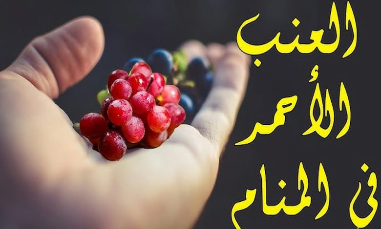 تفسير حلم العنب الأحمر