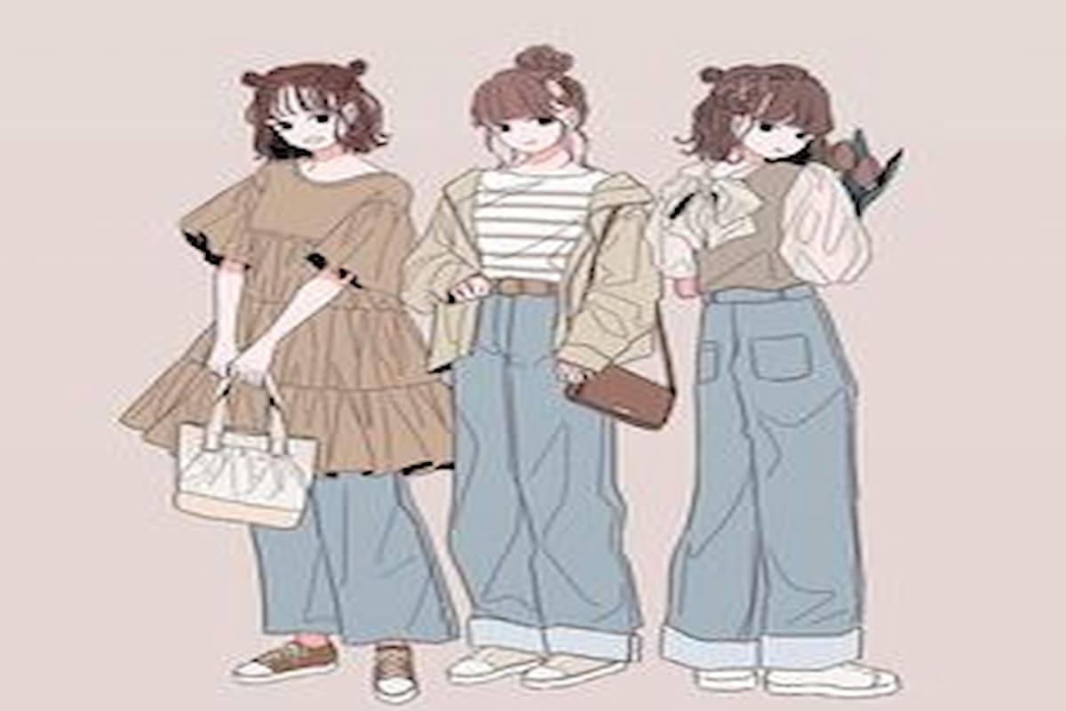 خلفيات بنات كيوت رسم صديقات