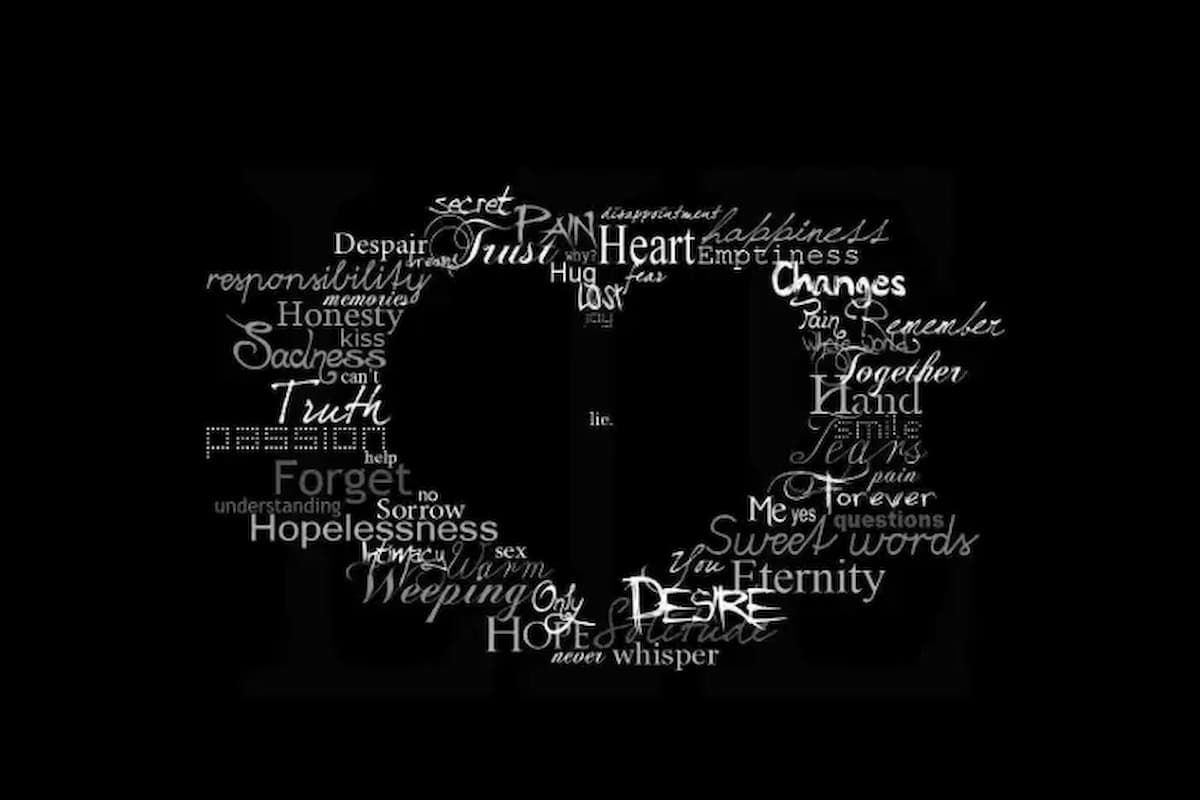 خلفيات سوداء فخمة 4k حب