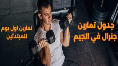 نظام تمرين في الجيم للمبتدئين