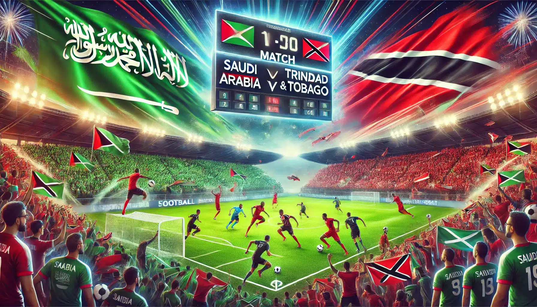 موعد مباراة السعودية وترينيداد