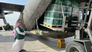 وصول الطائرة السعودية الـ71 لإغاثة الشعب الفلسطيني في غزة من مركز الملك سلمان 8 2484084.jpgw800q100fjpg