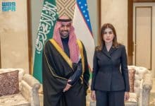 لقاء بين وزير الثقافة ورئيسة صندوق تنمية الثقافة والفنون في أوزبكستان 2 2485019.pngw800q100fjpg