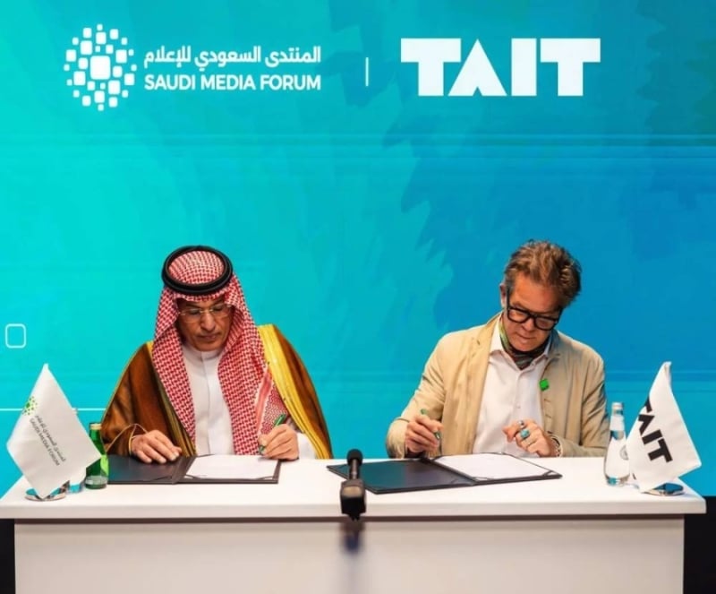 المنتدى السعودي للإعلام يوقع اتفاقية تعاون مع TAIT لتطوير منظومة الفعاليات والتجارب الإبداعية وتعزيزها 1 2488257.jpgw800q100fjpg