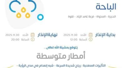 تساقط أمطار متوسطة وهبوب رياح شديدة في منطقة الباحة 7 2502409.jpgw800q100fjpg